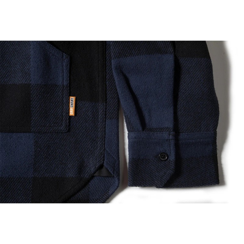 グリップスワニー　フランネルフィールドシャツ　XLサイズ Grip Swany Flannel Field Shirt Navy [グリップスワニー]