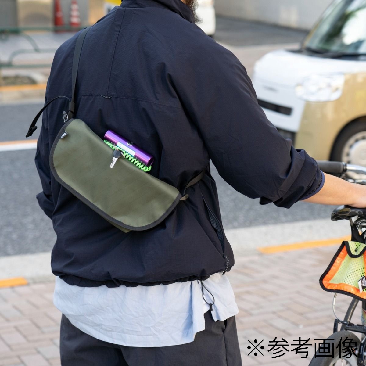 BLUE LUG hip messenger cordura grey/yellow reflector