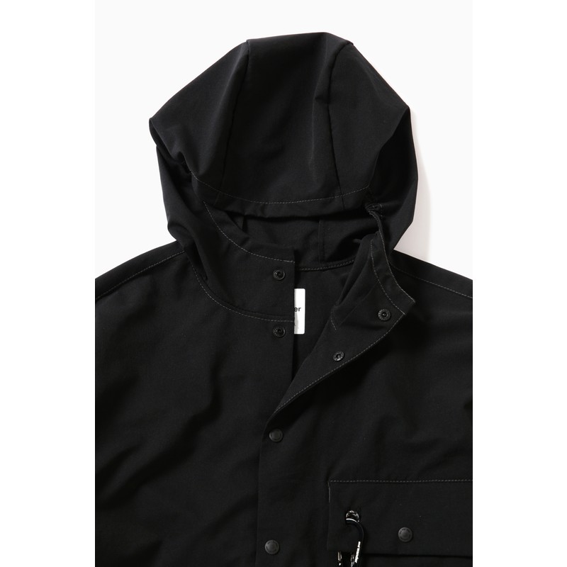 [当日出荷可][30%OFF] and wander dry breathable hoodie black [アンドワンダー]