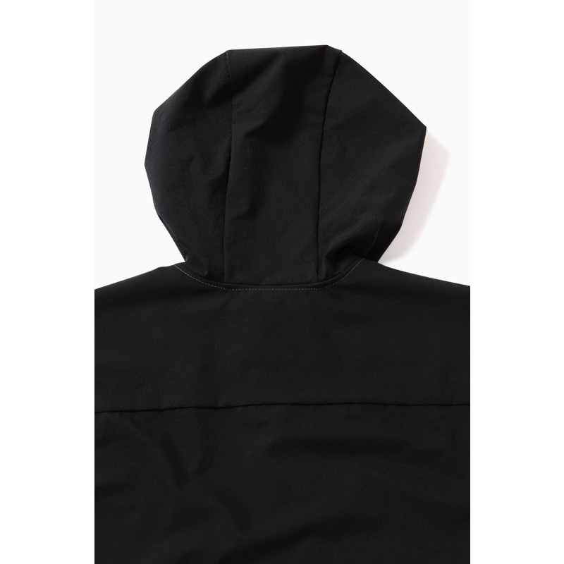 [当日出荷可][30%OFF] and wander dry breathable hoodie black [アンドワンダー]