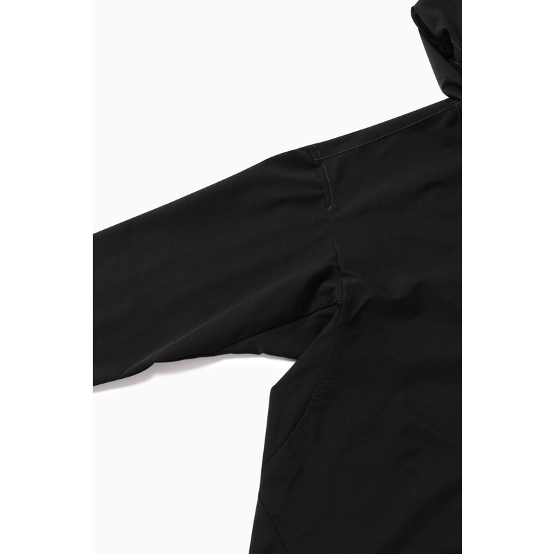 [当日出荷可][30%OFF] and wander dry breathable hoodie black [アンドワンダー]