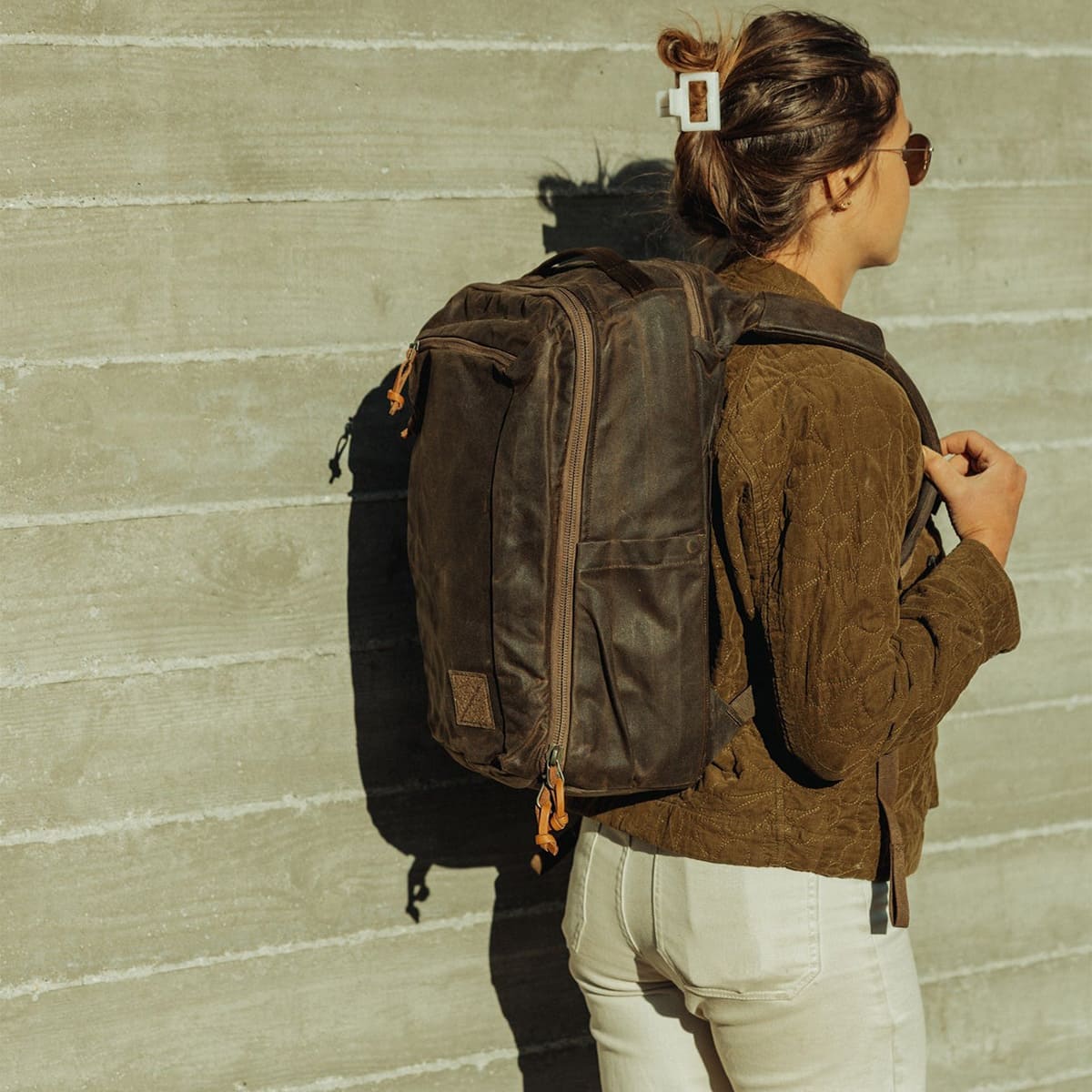 当日出荷可] EVERGOODS CTB20 - CIVIC TRAVEL BAG 20L Waxed Tan