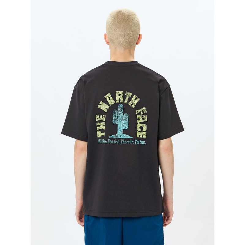 [当日出荷可][20%OFF] THE NORTH FACE S/S FD Cactus Logo Tee ブラック [ザ・ノース・フェイス]