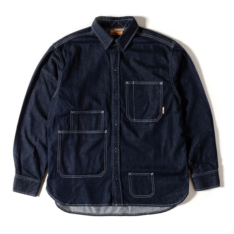 Grip Swany Denim Field Shirt Indigo [グリップスワニー]