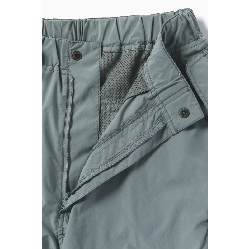 [当日出荷可] and wander oversized cargo pants black [アンドワンダー]