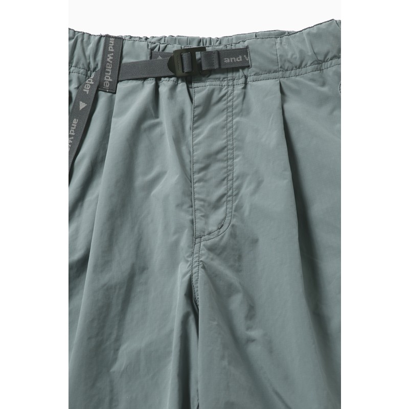 [当日出荷可] and wander oversized cargo pants black [アンドワンダー]