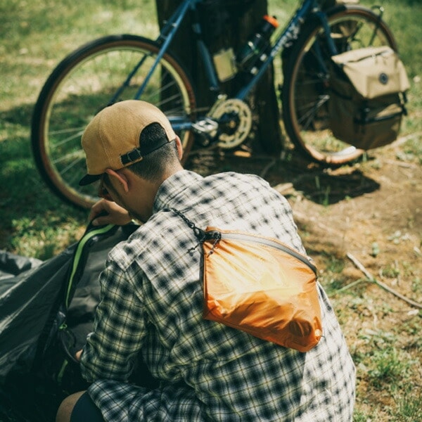 FAIRWEATHER zip sacoche camel [フェアウェザー]