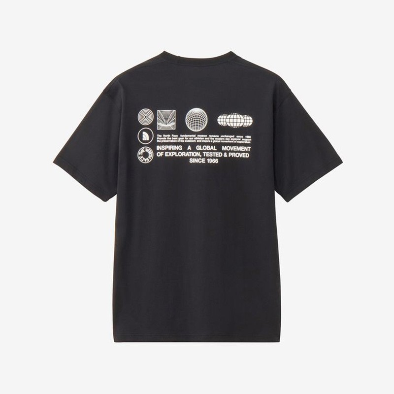 THE NORTH FACE S/S FD Globe Grid Cotton Tee ブラック [ザ・ノース・フェイス]