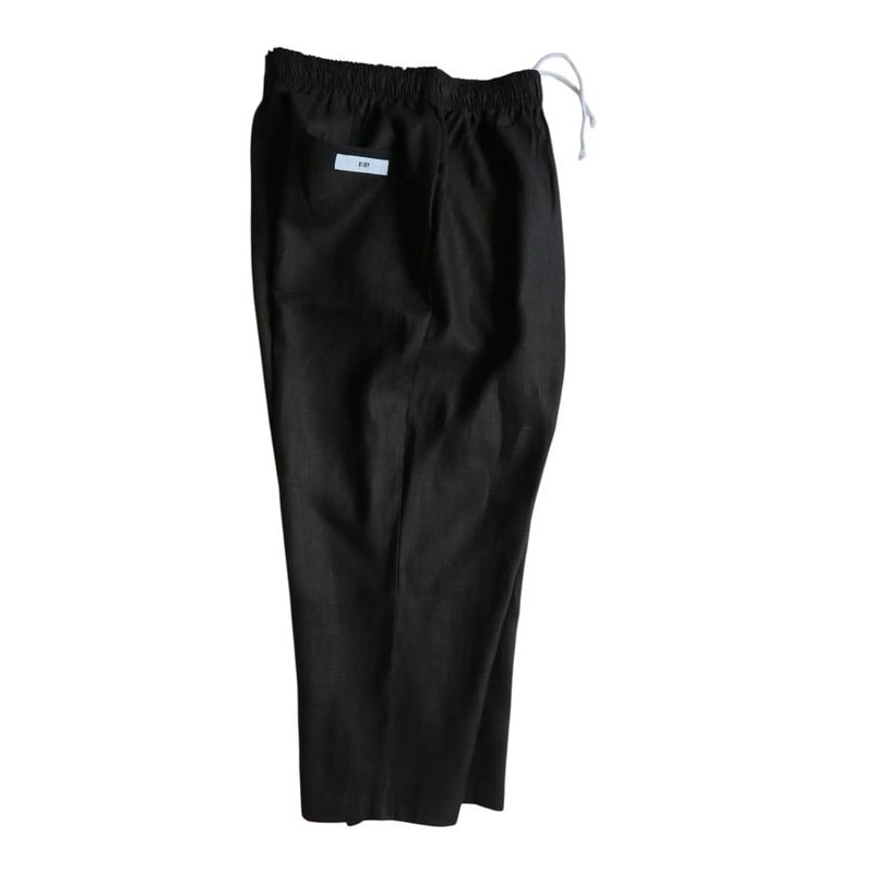[当日出荷可] voiry SUNDAY PANTS-LINEN BLACK [ヴォイリー]