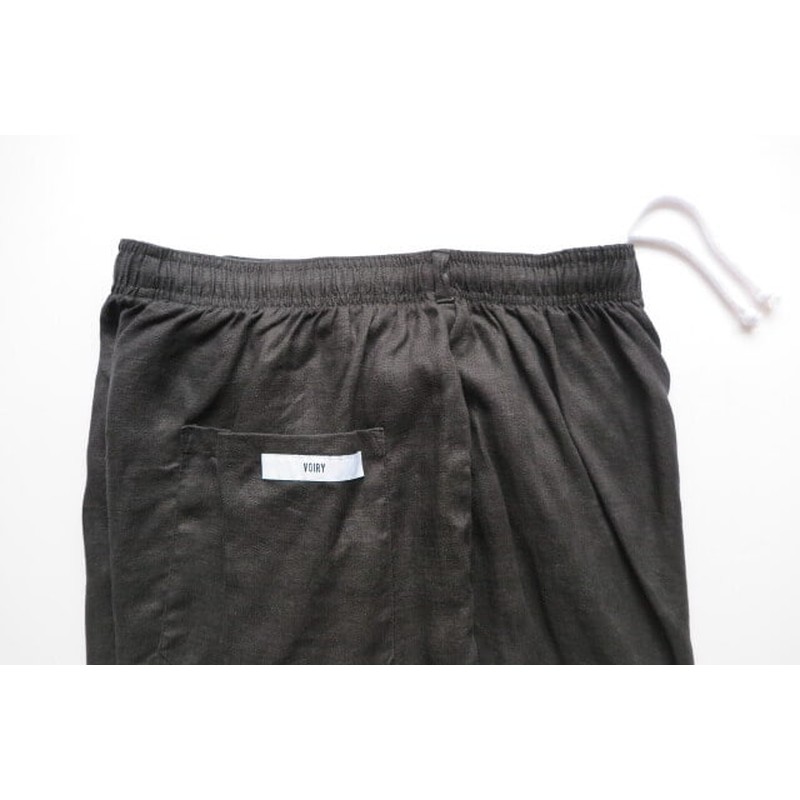 [当日出荷可] voiry SUNDAY PANTS-LINEN BLACK [ヴォイリー]