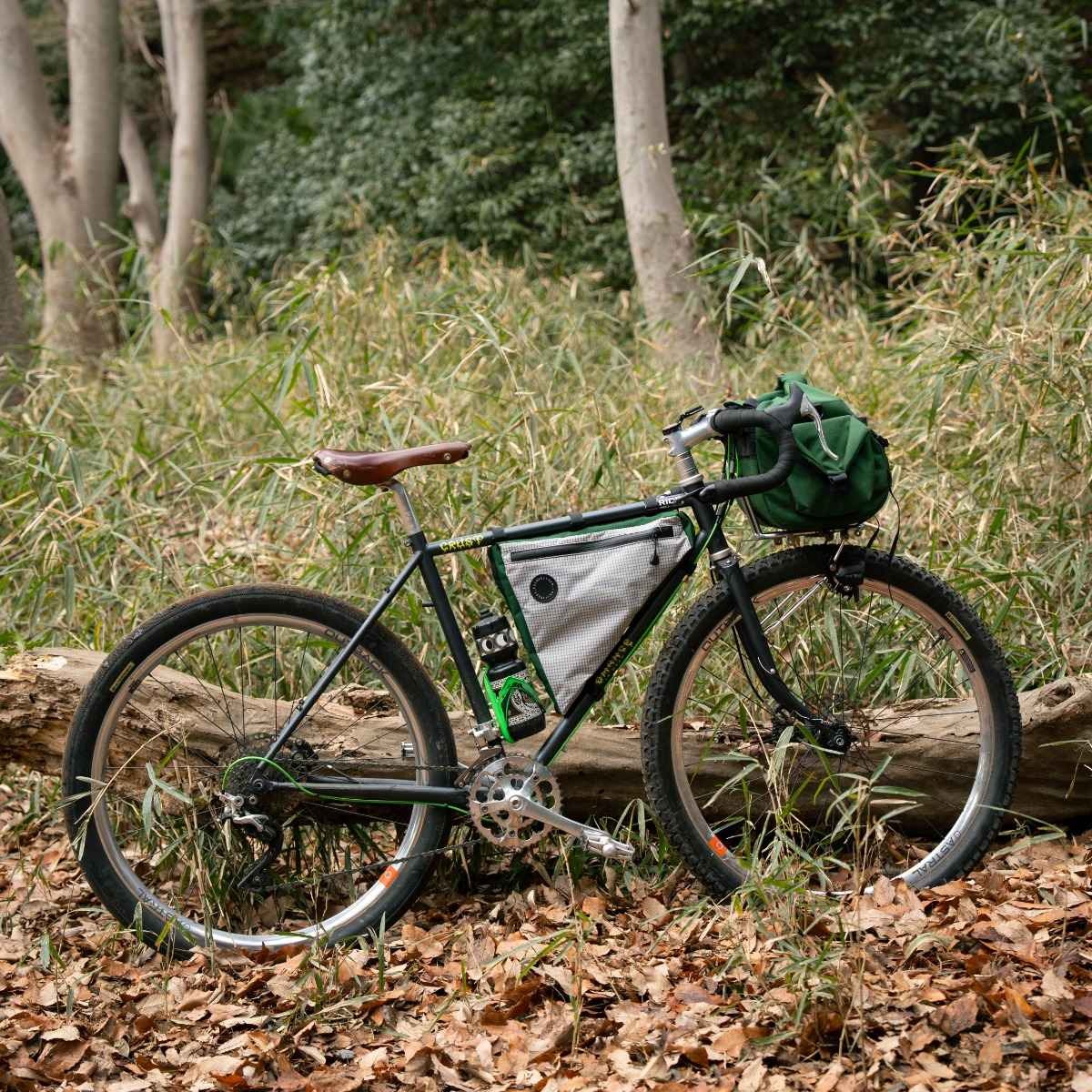当日出荷可] FAIRWEATHER frame bag ADV hmpe rip light gray/green M