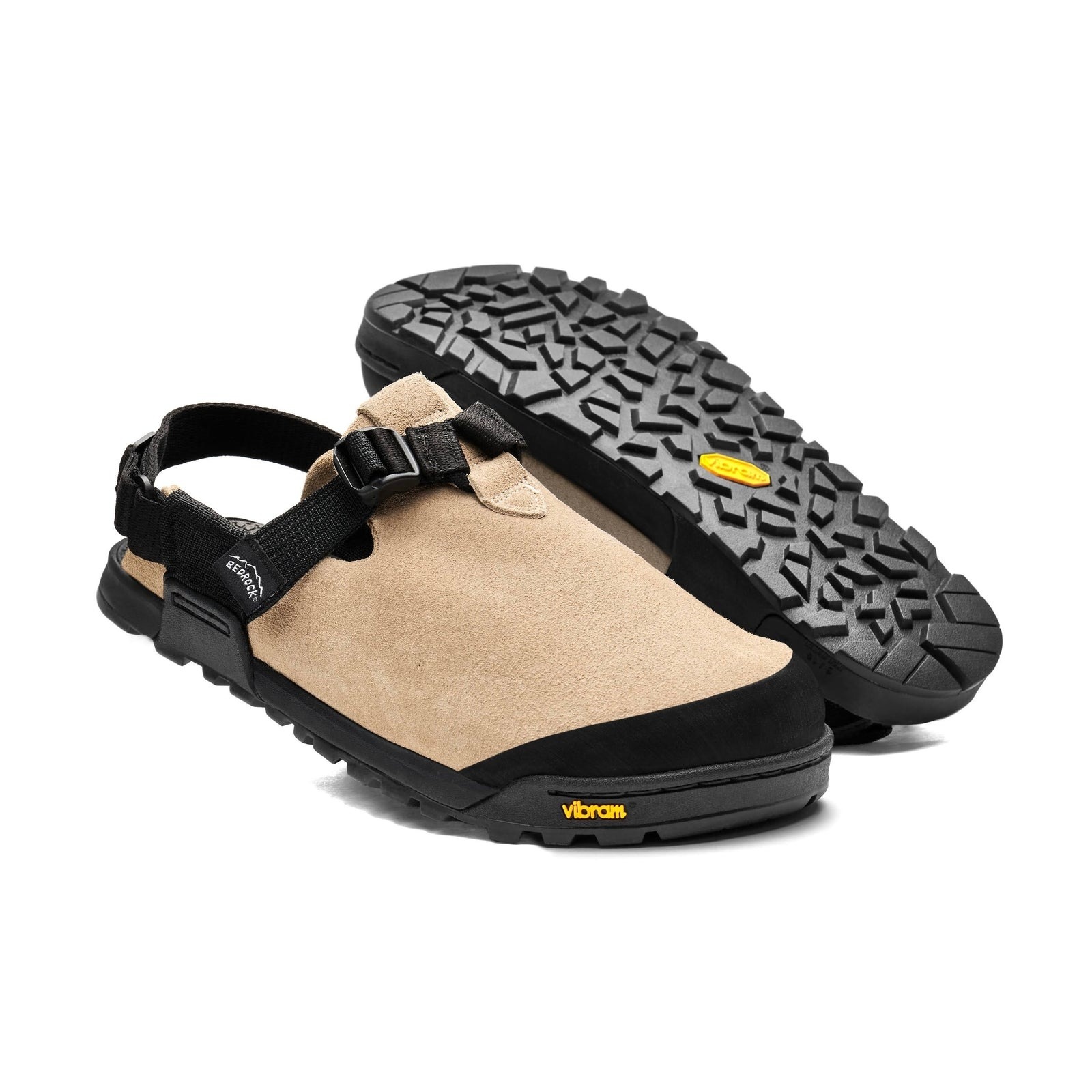 [当日出荷可] BEDROCK SANDALS Mountain Clog Suede Leather Birch Bark Upper/Black Webbing [ベッドロックサンダル]