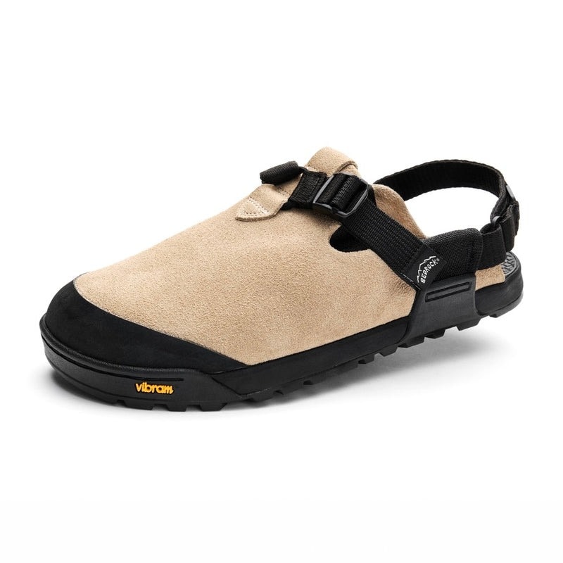 [当日出荷可] BEDROCK SANDALS Mountain Clog Suede Leather Birch Bark Upper/Black Webbing [ベッドロックサンダル]