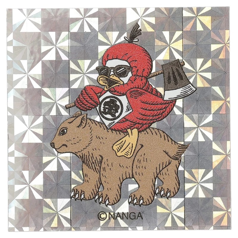 NANGA HOLOGRAPHIC GAAACY SQUARE STICKER KIN [ナンガ]