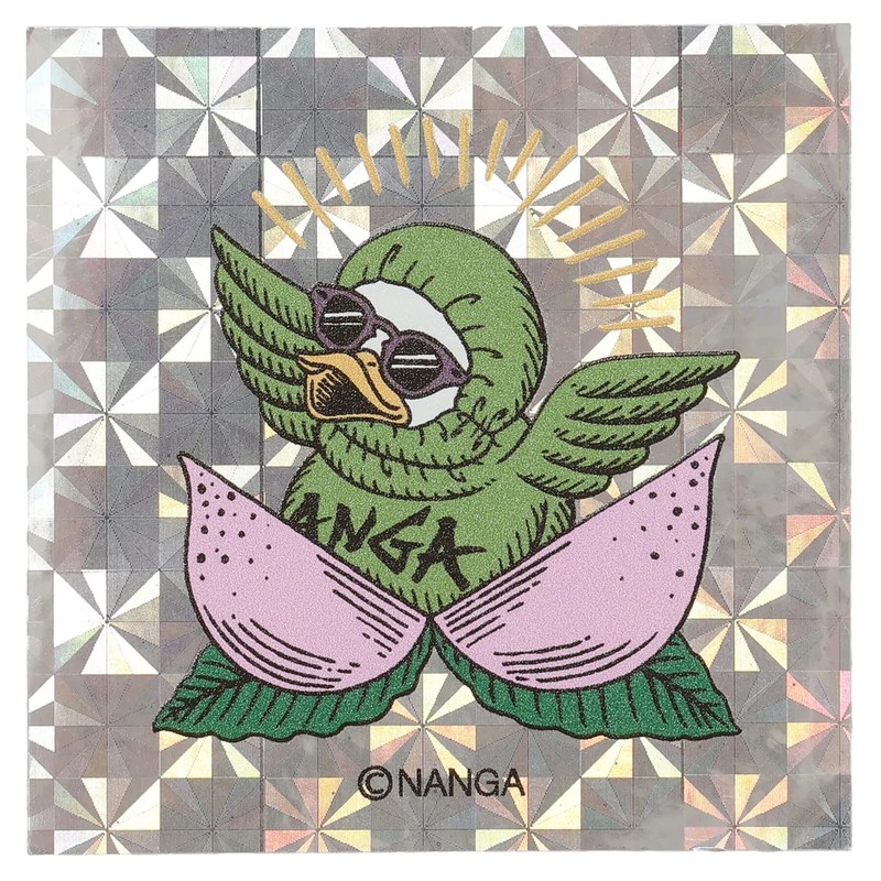 [当日出荷可][50%OFF] NANGA HOLOGRAPHIC GAAACY SQUARE STICKER MOMO [ナンガ]