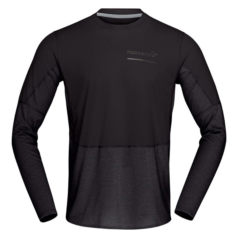 [当日出荷対応 平日12:00まで] NORRONA Mens senja equaliser lightweight Long sleeve Caviar [ノローナ]