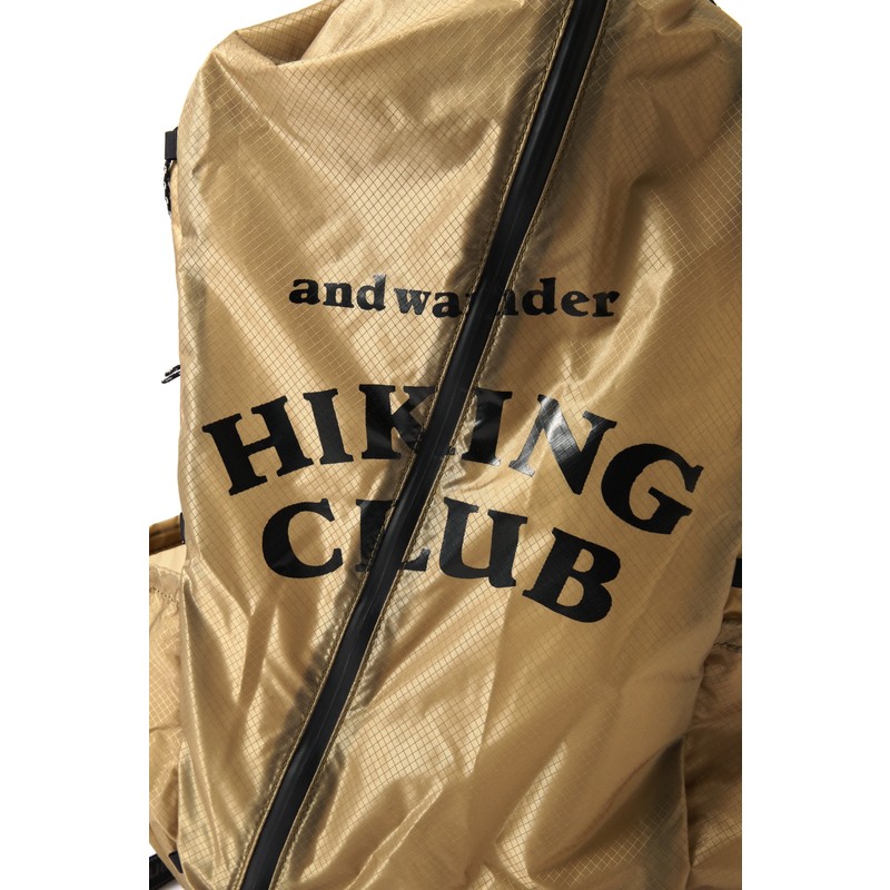 and wander hiking club sil daypack beige [アンドワンダー]
