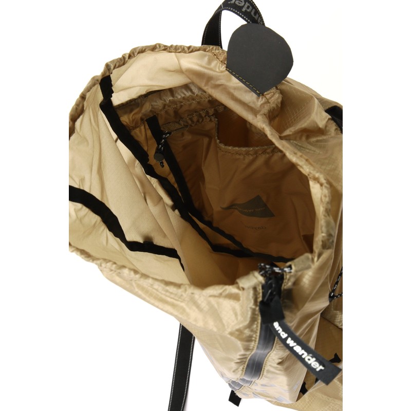 当日出荷可] and wander hiking club sil daypack beige [アンド
