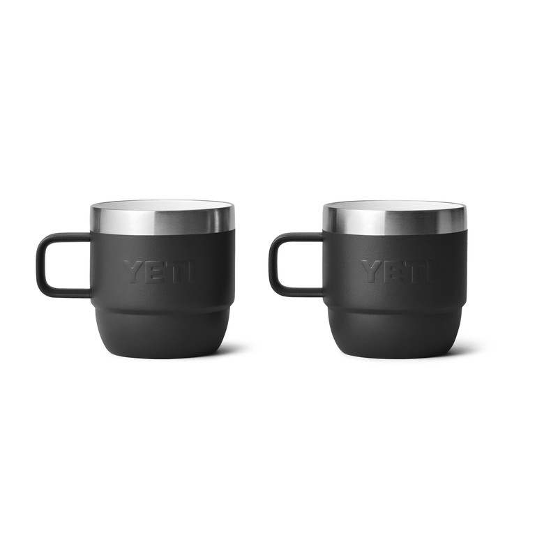 YETI R. 6 oz STACKABLE MUGS 2PK BLACK [イエティ]