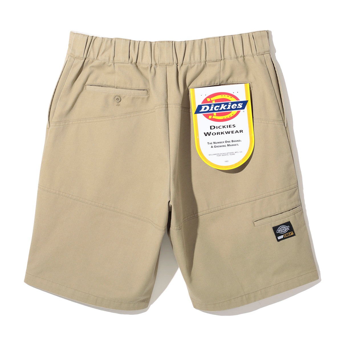 [当日出荷可] Grip Swany 262M40GS01 GRIPSWANY×Dickies EASY DOUBLE HIP WORK SHORTS KHAKI [グリップスワニー]