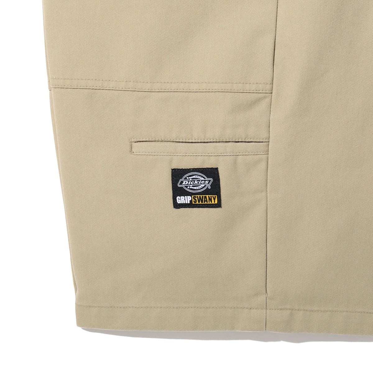 [当日出荷可] Grip Swany 262M40GS01 GRIPSWANY×Dickies EASY DOUBLE HIP WORK SHORTS KHAKI [グリップスワニー]