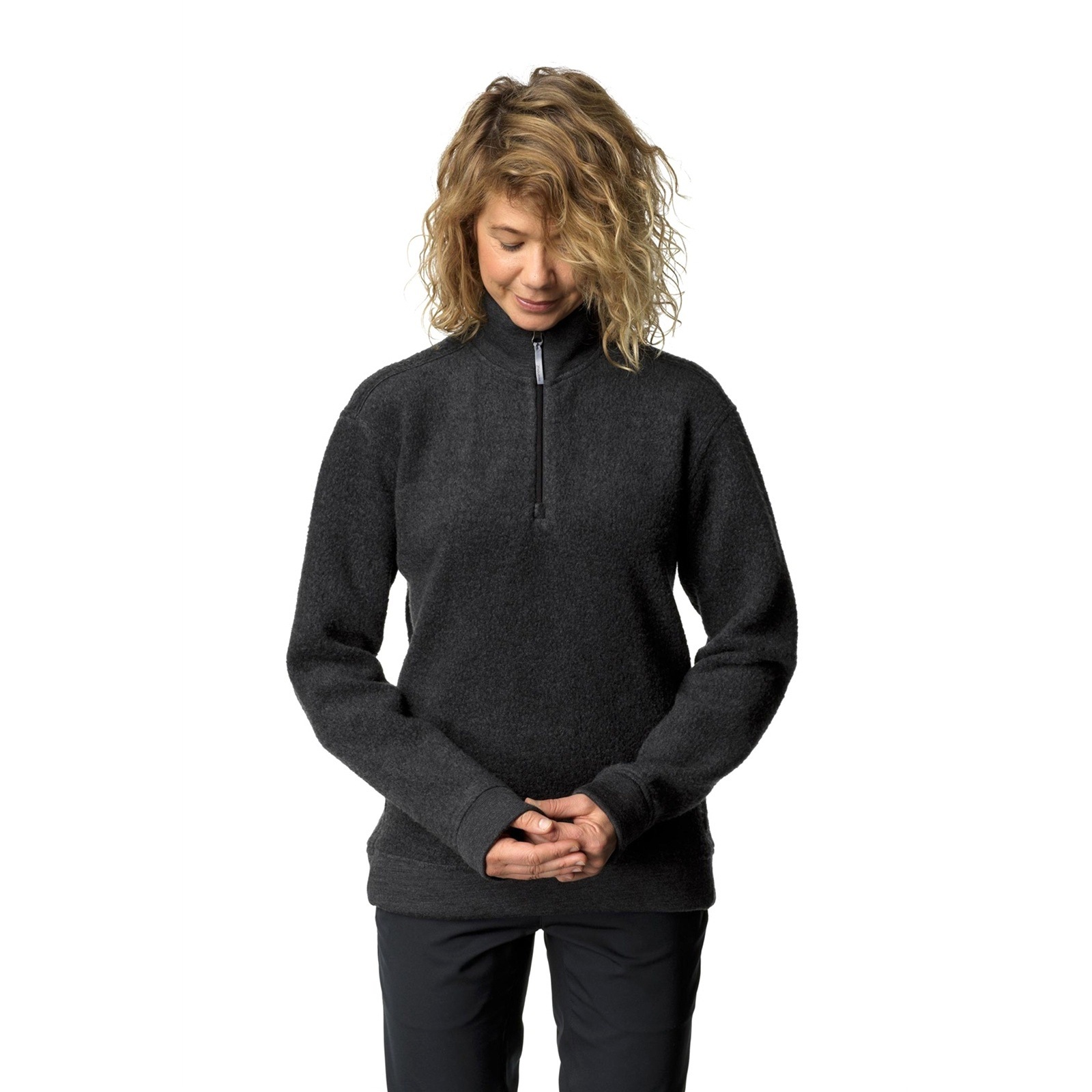 Houdini Womens Alto Half Zip true black [フーディニ]