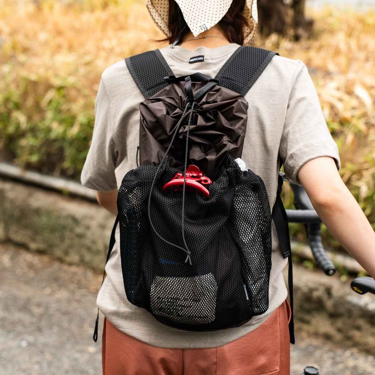 [当日出荷可] FAIRWEATHER packable pack cordura rip/brown [フェアウェザー]