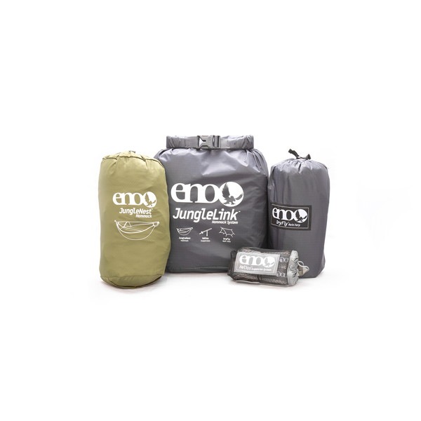eno JungleLink Hammock System Charcoal/Evergreen [イノー]
