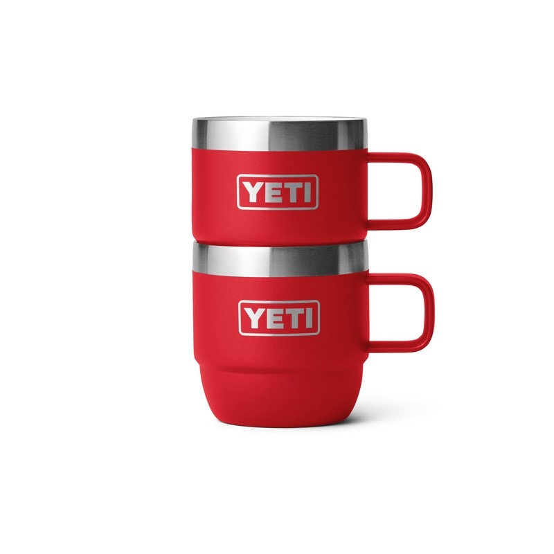YETI R. 6 oz STACKABLE MUGS 2PK RESCUE RED [イエティ]