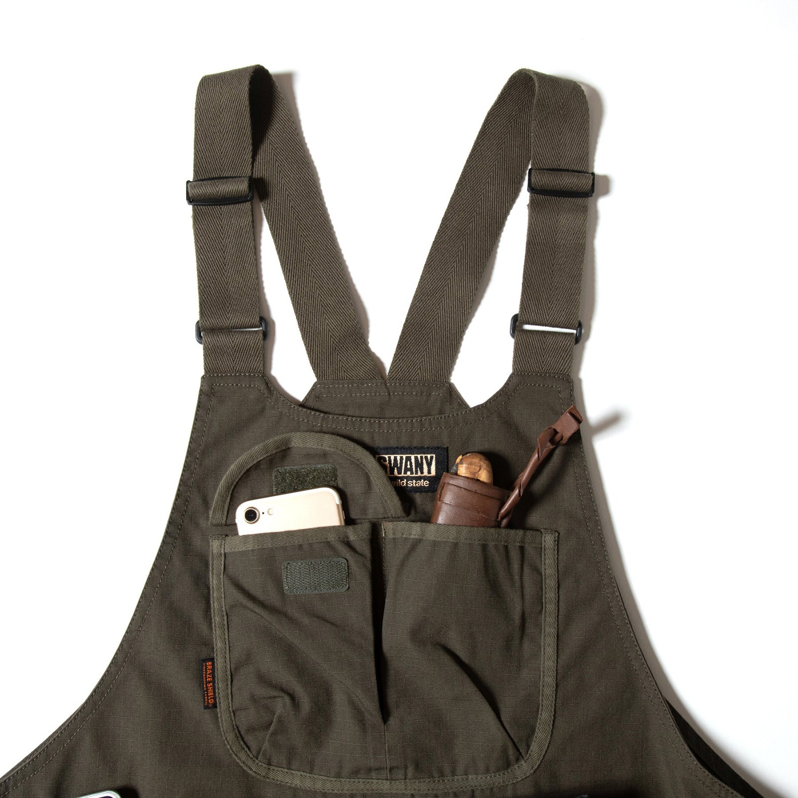 Grip Swany FIREPROOF APRON VEST OLIVE [グリップスワニー]