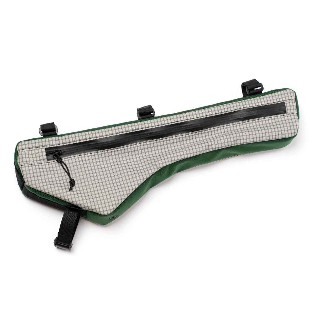 [当日出荷可] FAIRWEATHER frame bag SP hmpe rip light grey/green Lサイズ [フェアウェザー]