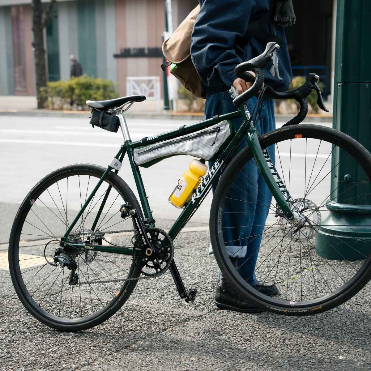 当日出荷可] FAIRWEATHER frame bag SP hmpe rip light grey/green L