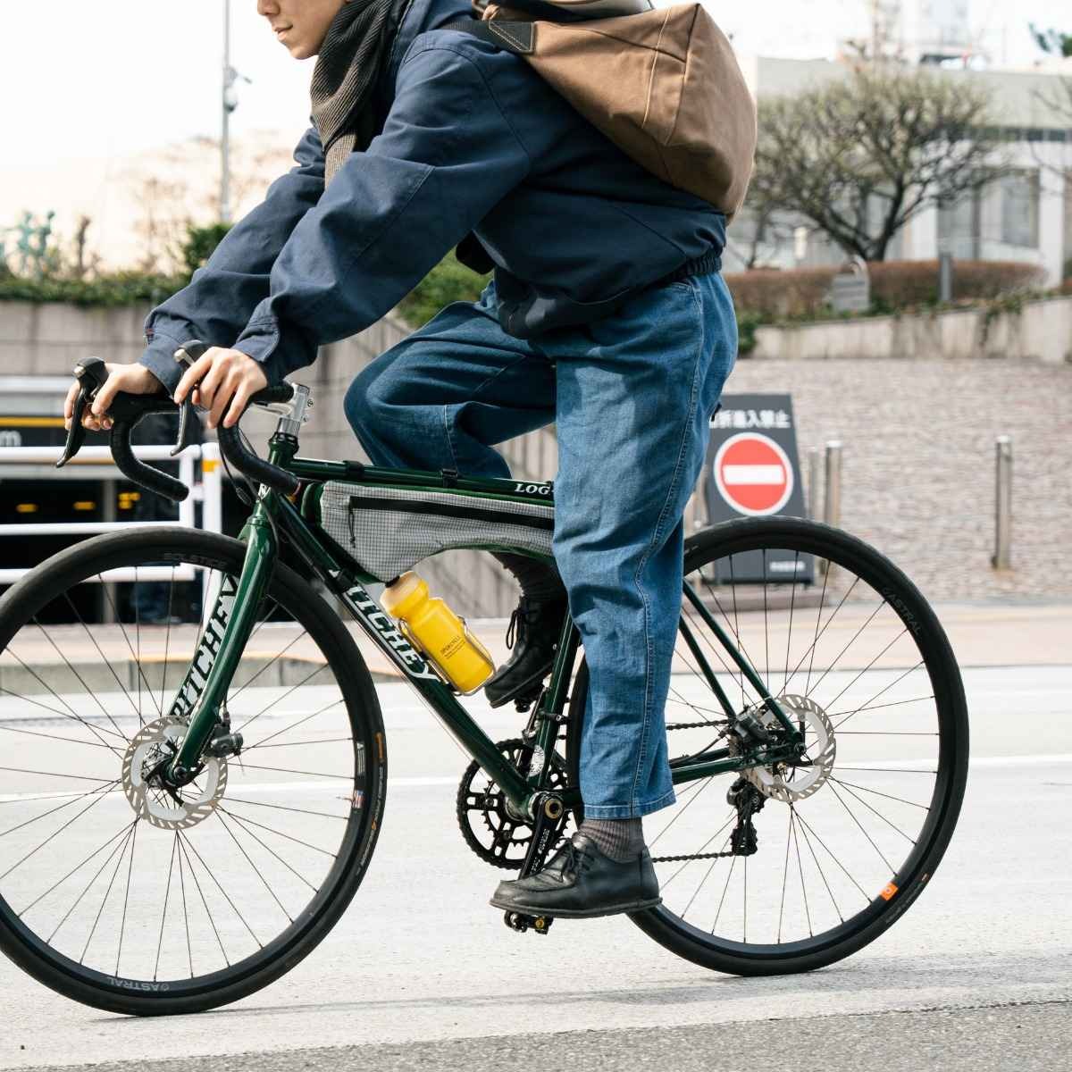 当日出荷可] FAIRWEATHER frame bag SP hmpe rip light grey/green L