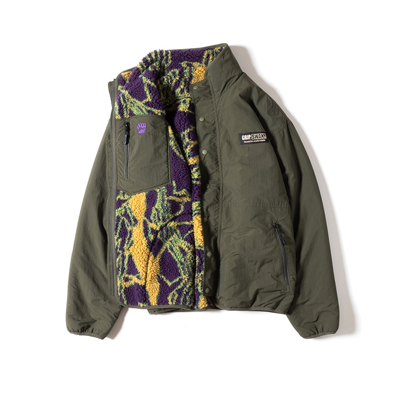 Grip Swany DT REVERSIBLE JKT OLIVE [グリップスワニー]
