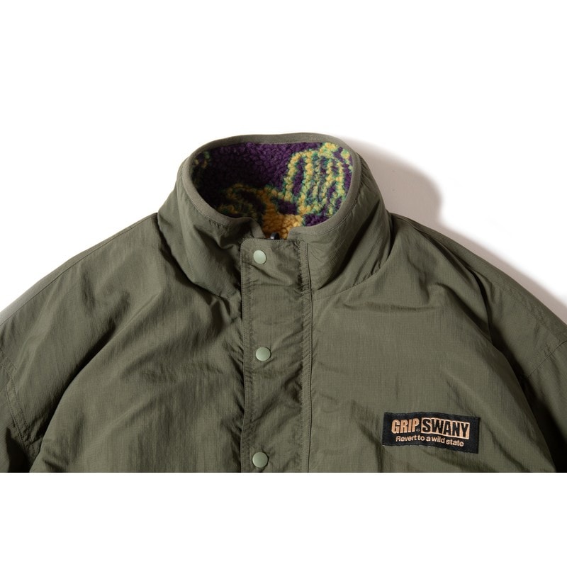 Grip Swany DT REVERSIBLE JKT OLIVE [グリップスワニー]