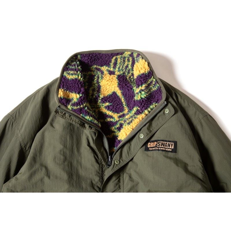 Grip Swany DT REVERSIBLE JKT OLIVE [グリップスワニー]
