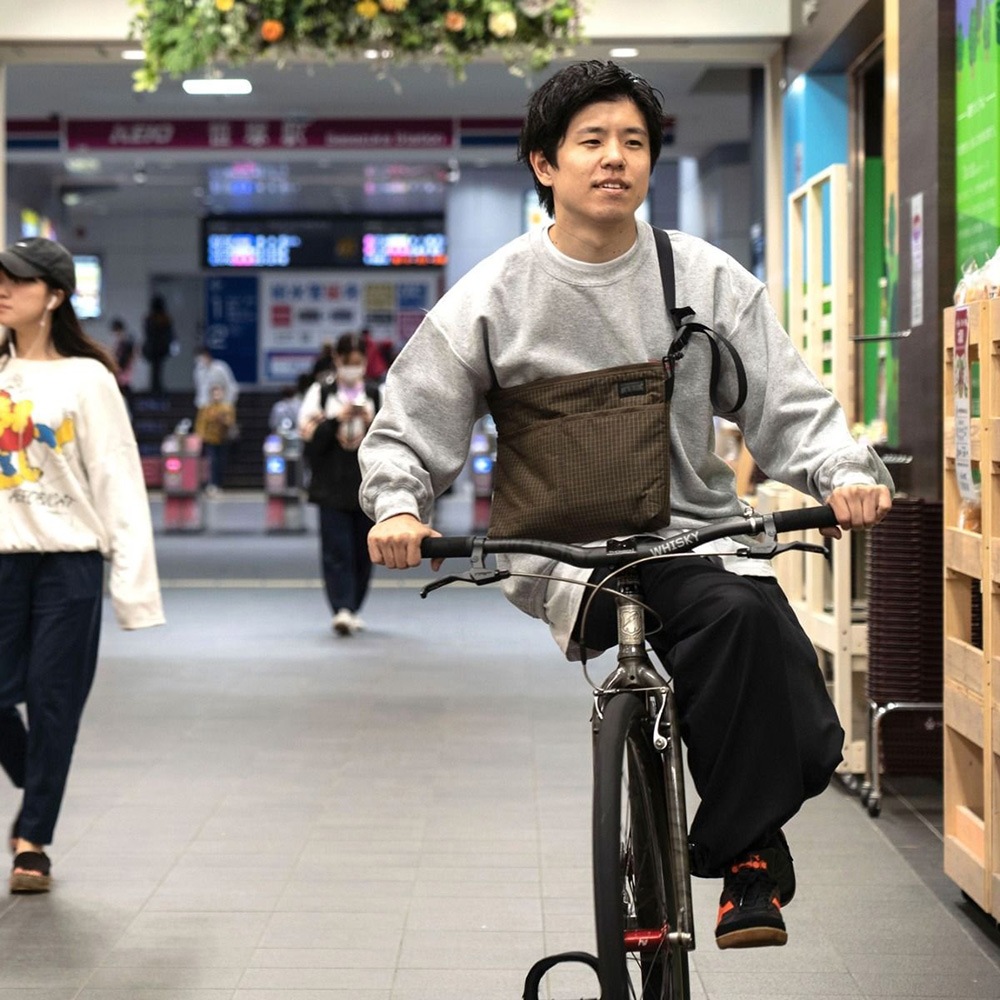BLUE LUG stroll sacoche padding brown check [ブルーラグ]