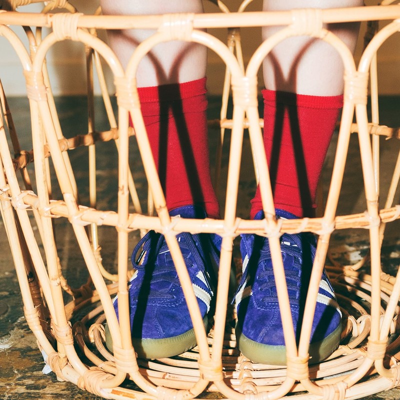 [当日出荷可][20%OFF] NODAL Australian MerinoWool Socks Red [ノーダル]