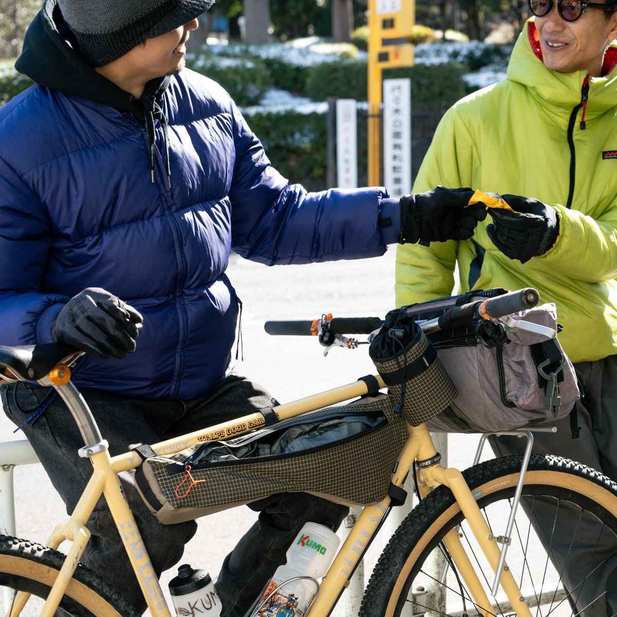 FAIRWEATHER frame bag SP hmpe rip olive/beige Mサイズ [フェアウェザー]
