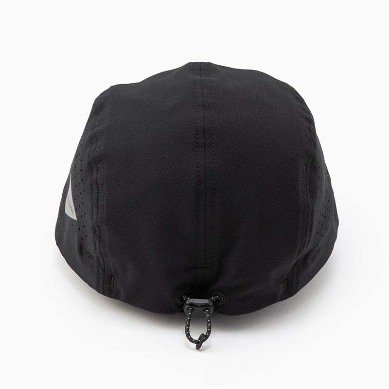 and wander tech cap black [アンドワンダー]