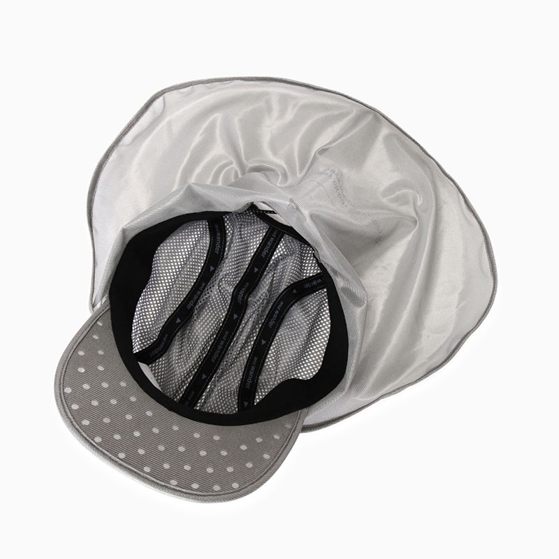 and wander silver mesh cap silver [アンドワンダー]