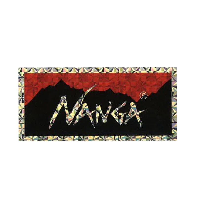 NANGA HOLOGRAPHIC LOGO STICKER RED×BLK [ナンガ]