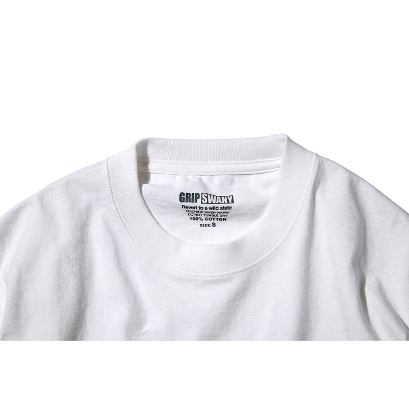 Grip Swany BOX LOGO TEE WHITE [グリップスワニー]