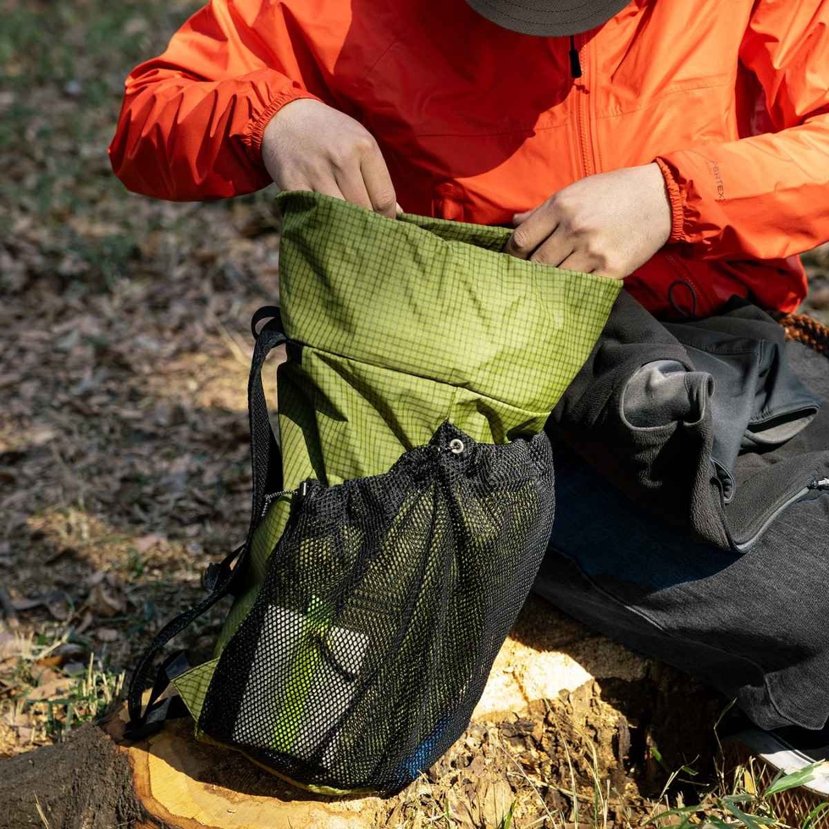 [当日出荷可] FAIRWEATHER packable pack hmpe rip/avocado [フェアウェザー]