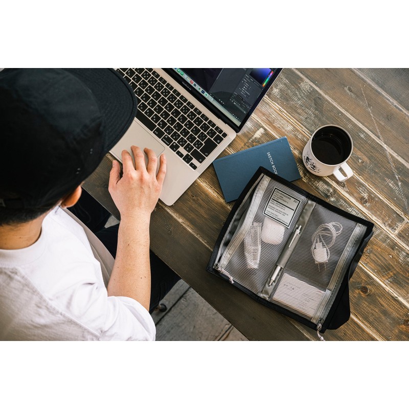 EVERGOODS CAP1 - Civic Access Pouch 1L Ultra Red [エバーグッズ]