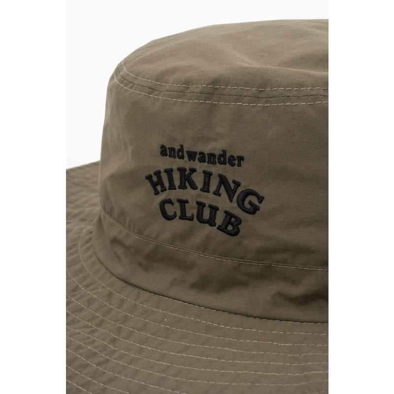 and wander hiking club reversible hat beige [アンドワンダー]