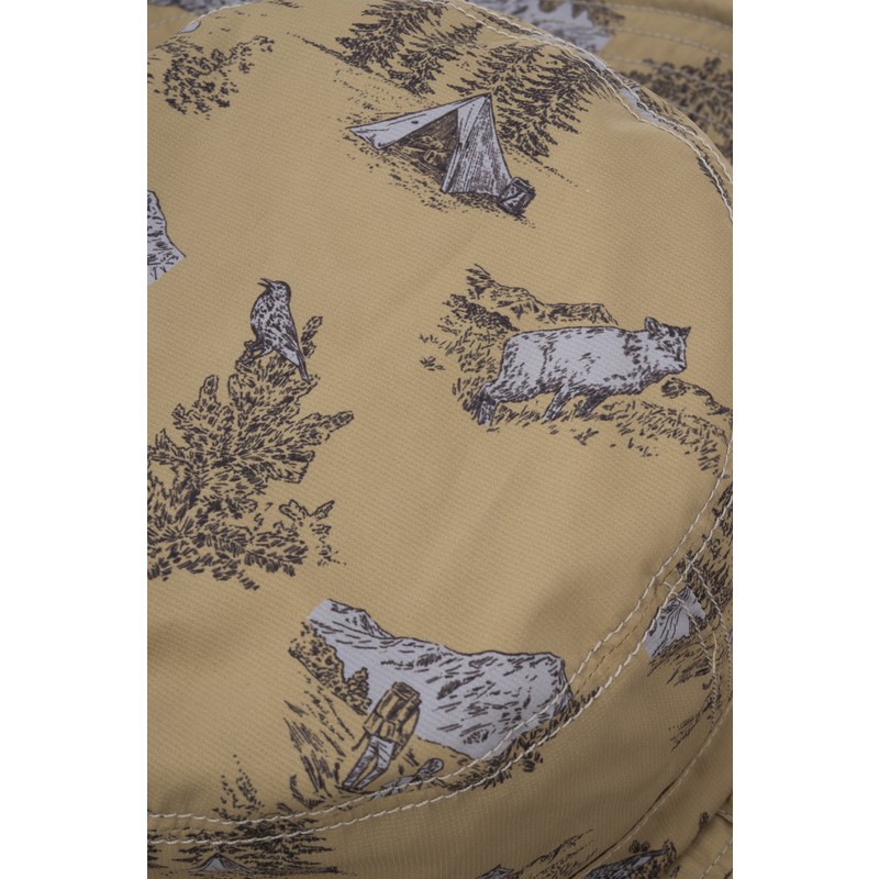 and wander hiking club reversible hat beige [アンドワンダー]