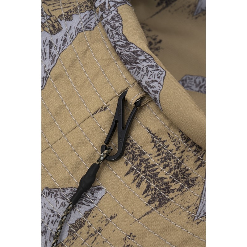 and wander hiking club reversible hat beige [アンドワンダー]