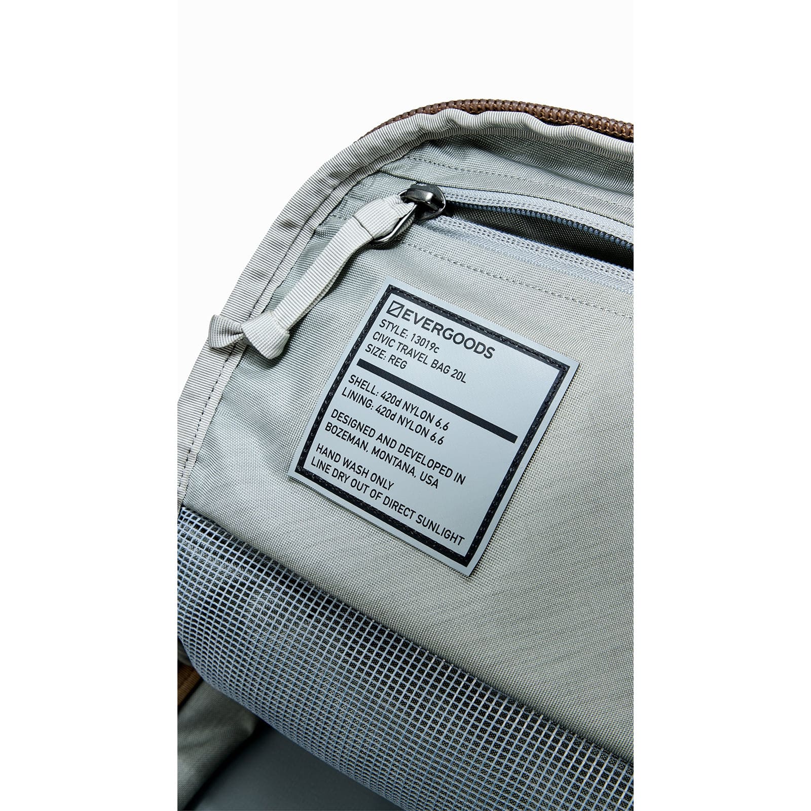 [当日出荷可] EVERGOODS CTB20 - Civic Travel Bag 20L Fossil Brown [エバーグッズ]