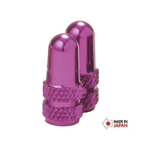 A&F アルミバルブキャップ 仏式 パープル [エイアンドエフ]